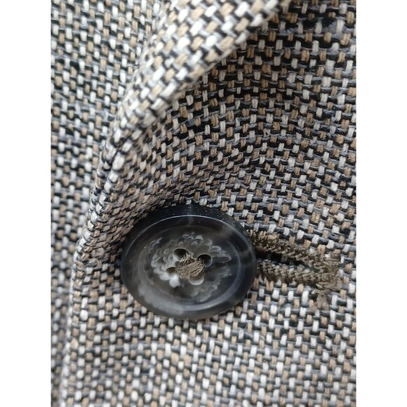 Hunt Valley Mens Blazer Jacket Gray 44R 100% Silk Tweed - Picture 4 of 8